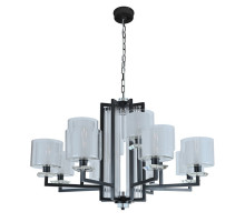 Люстра NEWPORT 4408+4/C black+gold