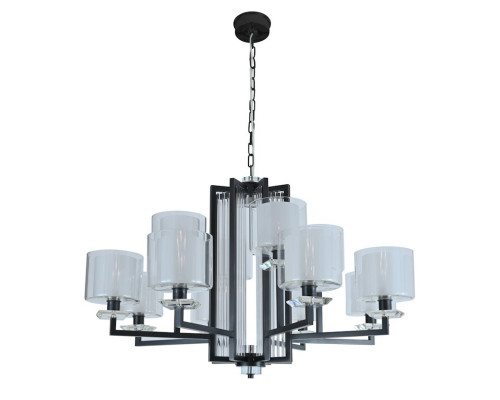 Люстра NEWPORT 4408+4/C black+gold