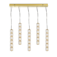 Горизонтальная композиция 8240 из пяти подвесных светильников NEWPORT, Gold, № 99