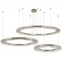 Горизонтальная композиция 8240 из трех плоских светильников NEWPORT, Chrome №53