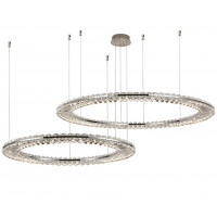 Горизонтальная композиция 8240 из двух плоских светильников NEWPORT, Chrome №51