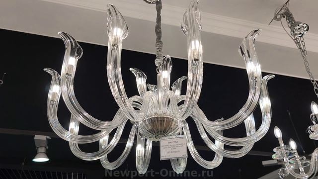 Люстра NEWPORT 3654+12/C nickel