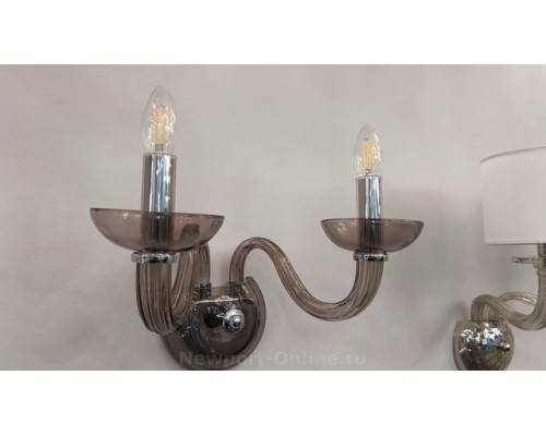 Бра NEWPORT 8642/A chrome coffee