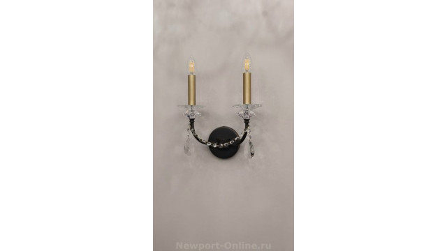Бра NEWPORT 3972/A black+brass